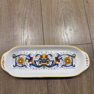 Deruta ceramica nova Colorful Floral Ceramic Serving Platter